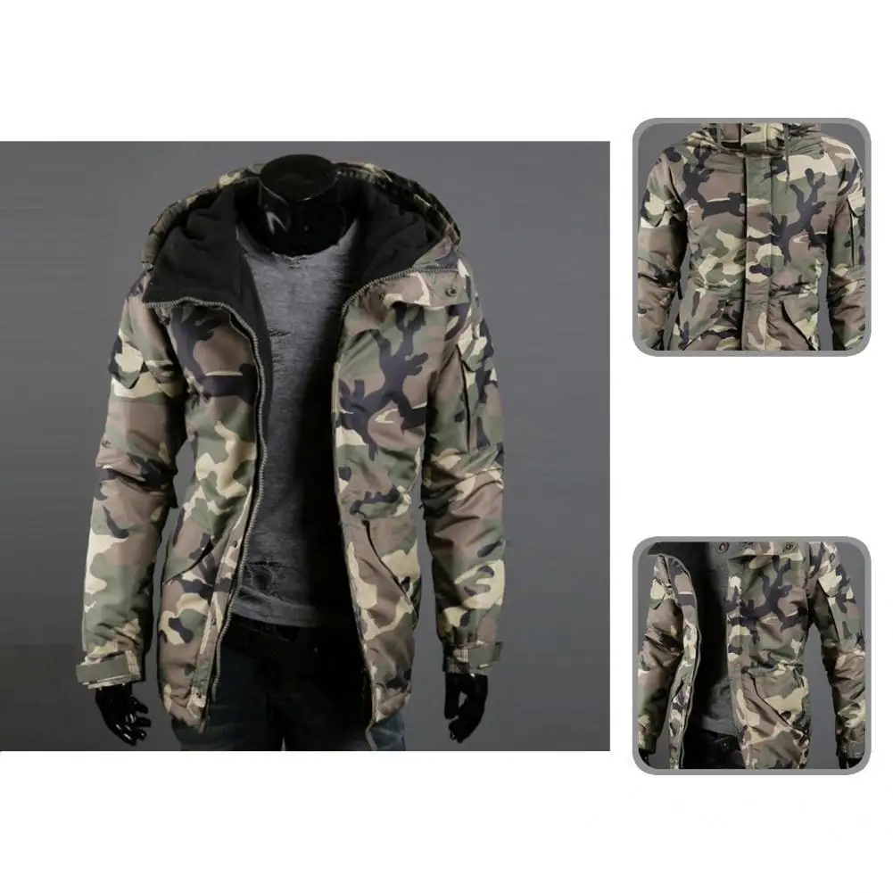 

Comfy Cool Windproof Zipper Coat Autumn Winter Jacket Regular Sleeve for Hiking