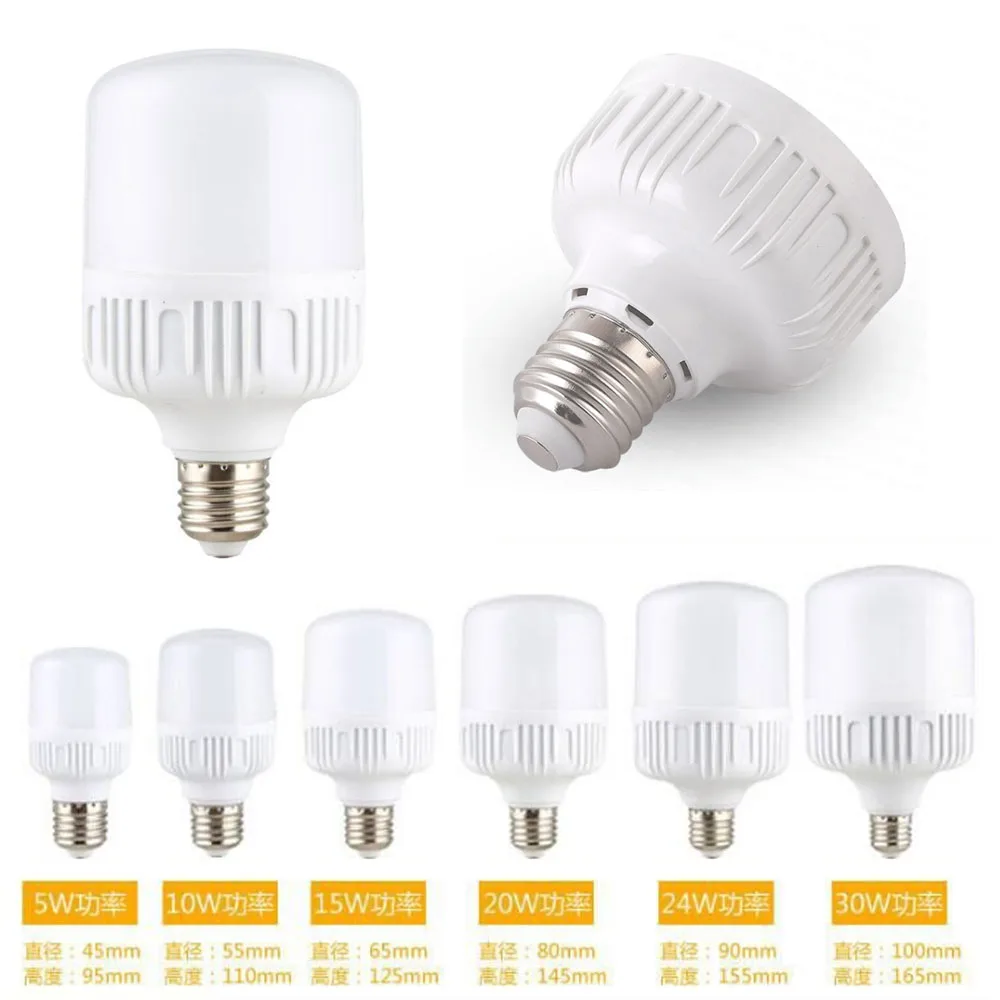 

E27 Энергосберегающая светодиодная лампа светильник 5/10/15/20 Вт, 30 Вт, 40 Вт, холодный белый свет, лидер продаж