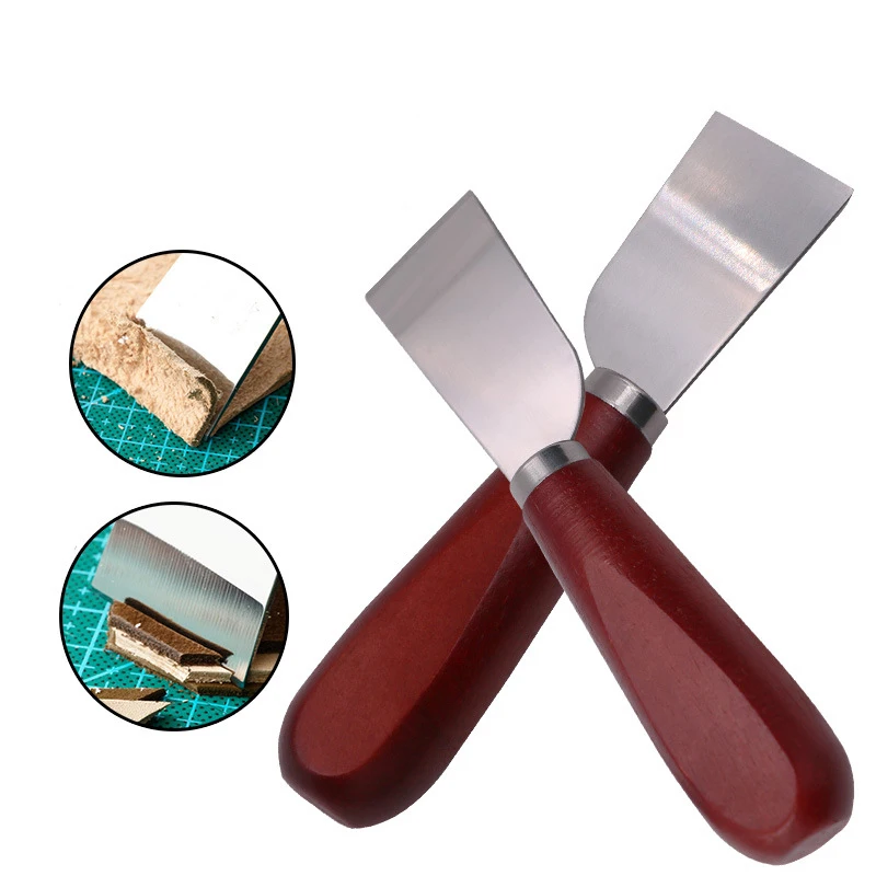 

Leather Cutting Knife Edge Trimming Cutter Carving Tool DIY Leathercraft Thinning Shovel Knives Professional Sharping Supplies