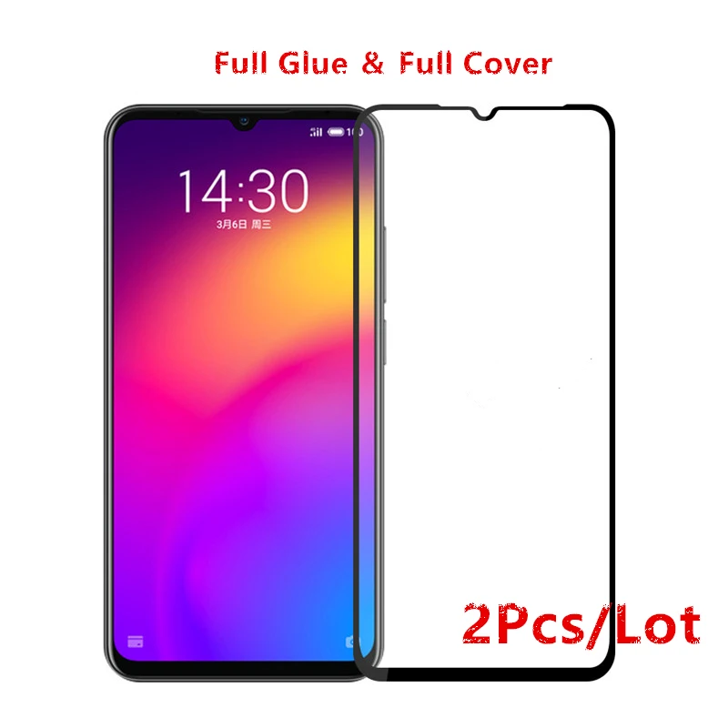 

2Pcs For Meizu Note 9 Glass Tempered Glass On The for Meizu Note 9 Glass Film 9H Full Glue Full Cover Screen Protector Note9