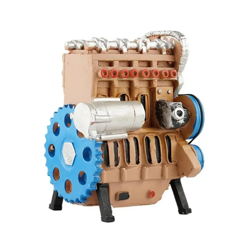 Орнамент из смолы игрушечный мини-автомобиль встроенный четырехцилиндровый