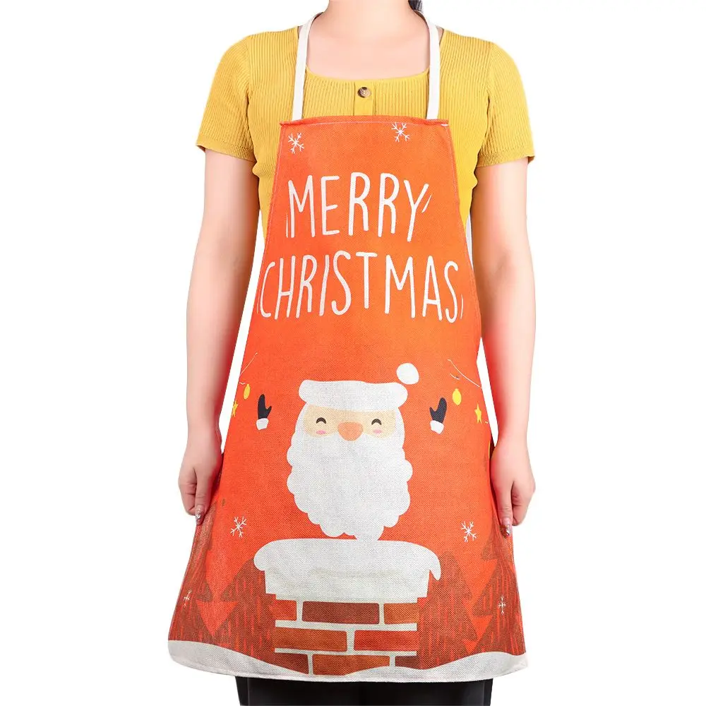 Рождественское украшение из льняной ткани для домашней кухни защита от жира