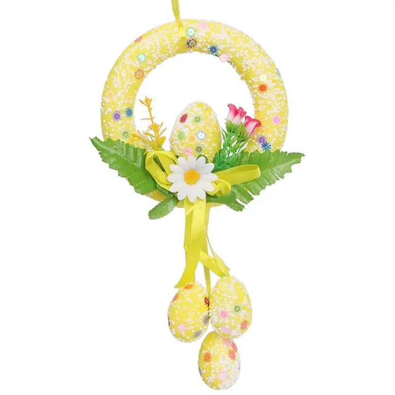 

Creative DIY hand-painted egg ring Cute Rabbit Hanging Ornament for Easter Decoration Happy for Easter Egg Baskets party Decor