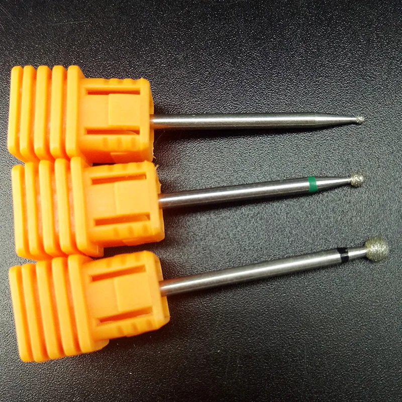 3 шт./компл. горячая Распродажа алмазные сверла с сферической головкой для ногтей