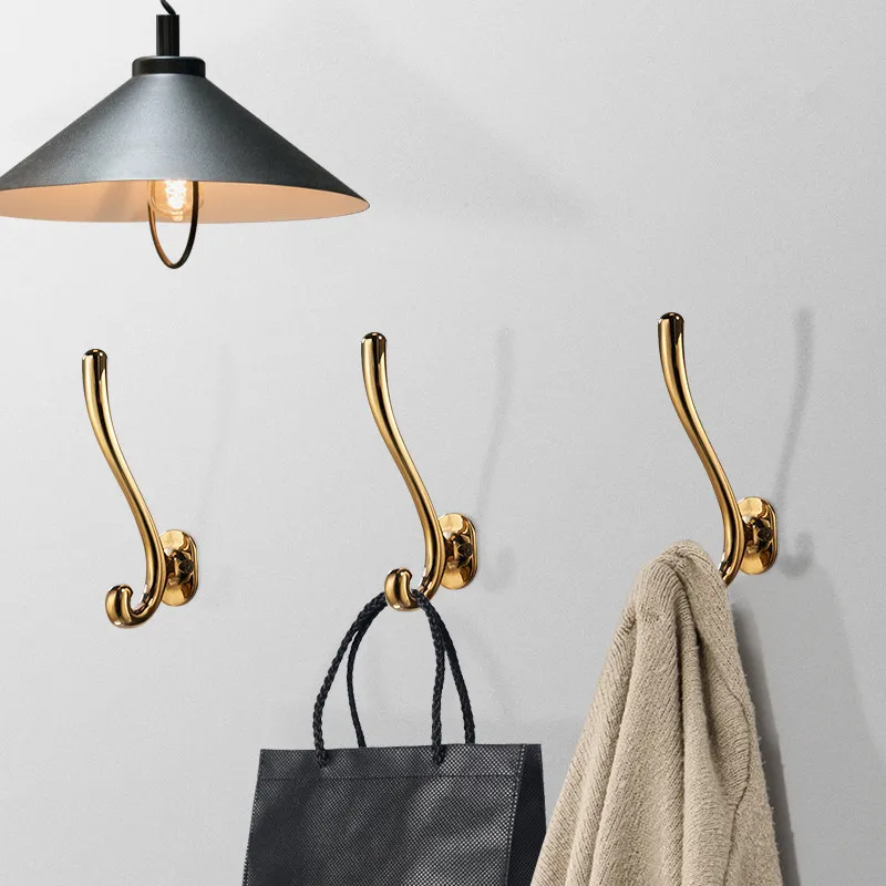 

Q40 NEYLEND Vintage Zinc Alloy Cloth Metal Wall Hanging Hook Rustic Key Coat Hook Bag Hat Hanger Rustic Robe Hook For Bathroom