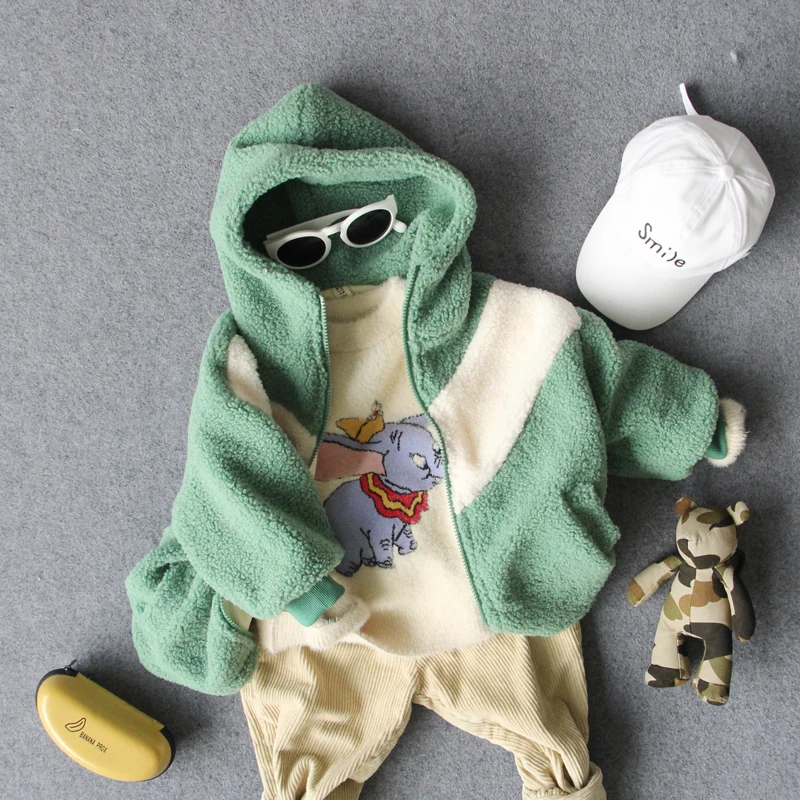 От 2 до 8 лет новинка 2018 года зимняя теплая куртка из овечьей шерсти для мальчиков 1 предмет теплое плотное