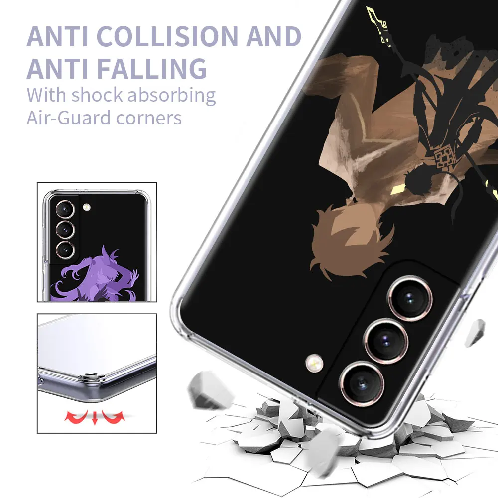 Genshin Impact Anime Transparent Clear Case For Samsung Galaxy S21 S20 FE S10 S9 S8 Plus Phone Coque Note 20 9 10 Lite Fundas
