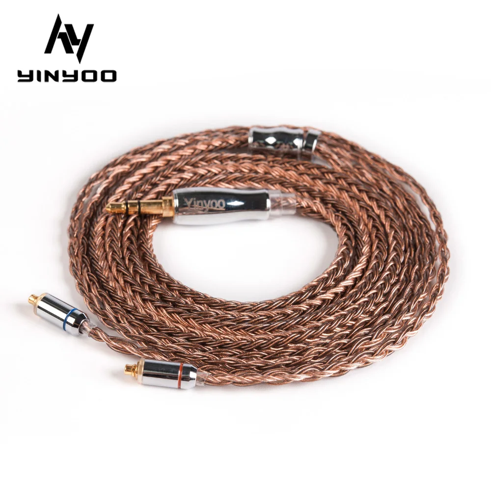 

Yinyoo 16 Core High Purity Copper Cable 2.5/3.5/4.4mm Balanced Cable With MMCX/2pin Connector ZSX ZSN ZS10 PRO BA5 V90 BLON BL03