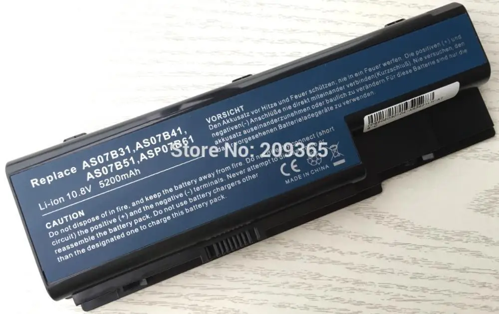 HSW специальная цена Аккумулятор для ноутбука acer Aspire AS07B31 AS07B32 AS07B41 AS07B42 AS07B51 AS07B7 Быстрая