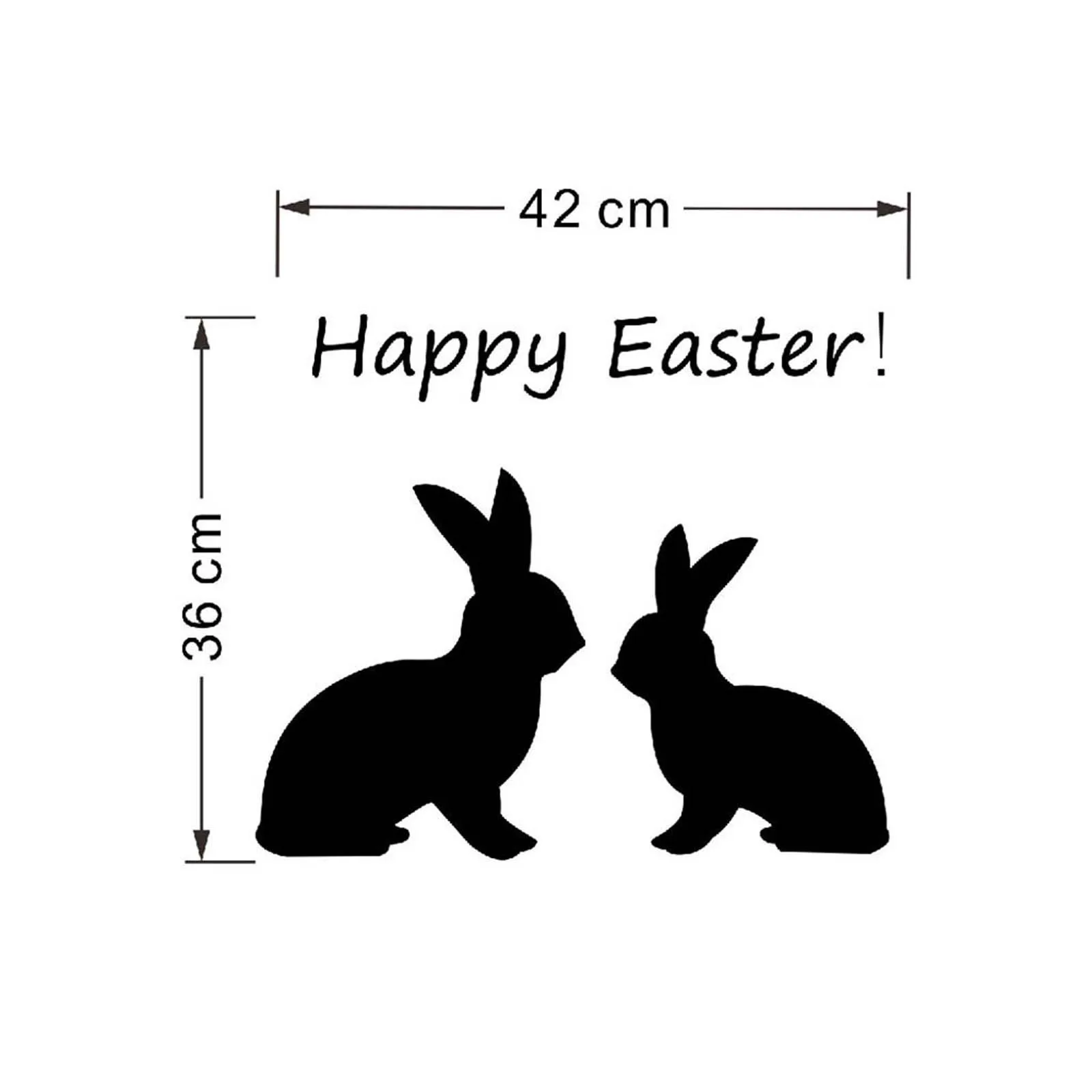 Пасхальные статические наклейки на окна и стекло холодильник удобный дизайн не