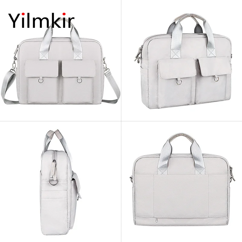 ladies laptop shoulder bag for macbook air pro lenovo xiaomi huawei computer package waterproof 13 3 14 15 6 inch briefcase free global shipping