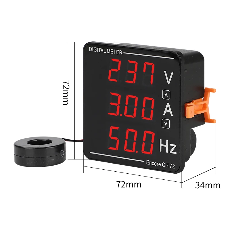 Цифровой амперметр переменного тока вольтметр измеритель частоты цифровой