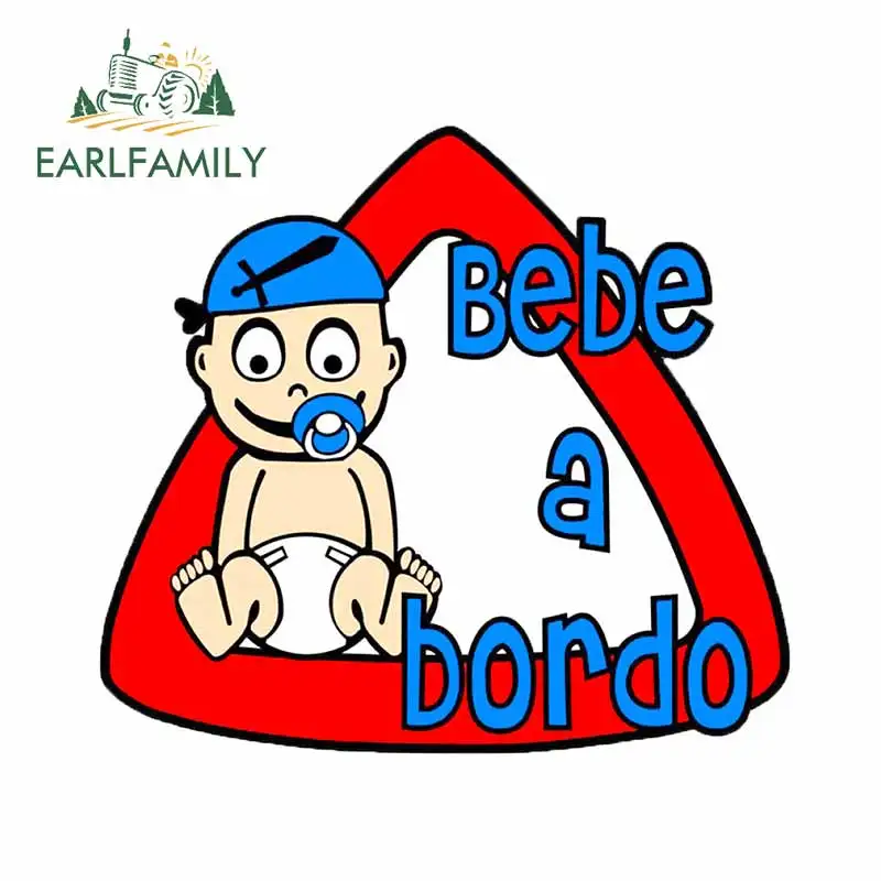 

EARLFAMILY 13 см x 12 см Детская безопасность и здоровье автомобильные оконные знаки Наклейки Детские на борту забавные автомобильные наклейки Вод...