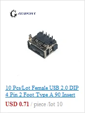 30 шт./партия основа край 5 Pin Тип B SMT Micro USB разъем Плоский порт Джек хвост штепсельная Вилка терминалы для samsung huawei