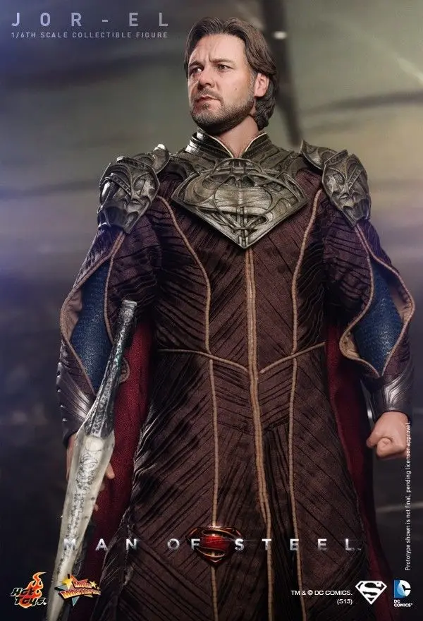 Горячие игрушки MMS201 Супермен Человек из стали Jor El Russell Crowe 1/6 фигурка|Игровые