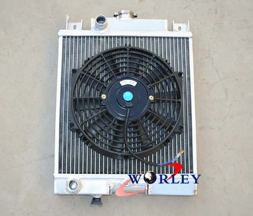 2 алюминиевый радиатор с сердечником и вентилятор для подходит идеально Suzuki Swift/GTi
