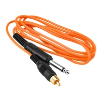 1 73 meters tattoo cord hook line power cable connection rca orange for tattoo machinegun supply accessory