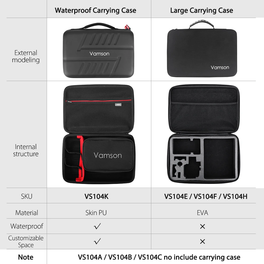 Комплект аксессуаров Vamson для Go pro монопод Gopro Hero 7 6 5 4 3 Xiaomi yi SJCAM EKEN H9R Mijia VS104|accessories