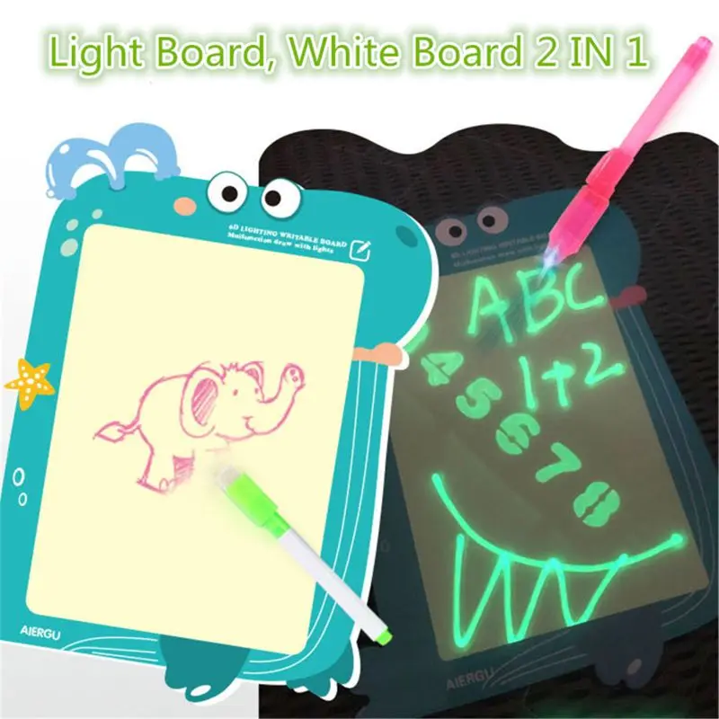 

A4 Draw with Light in Dark Children Kids Heavy Duty Drawing Board Set
