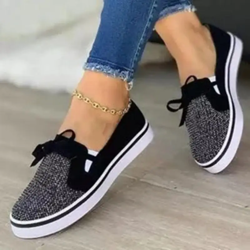 

New Products In Autumn Women Fashion Net Cloth Flat Heel Comfortable Casual Sports Shoes Wear-resistant Pedal Hot Sale KN140