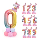 Воздушные шары из фольги в виде цифр макарон, 1 комплект