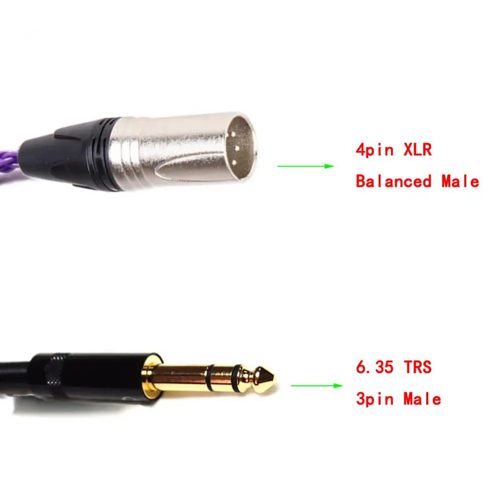 Thouliess HIFI DIY 6 35 мм TRSS штекер к 4Pin XLR сбалансированный Штекерный аудио-адаптер кабель