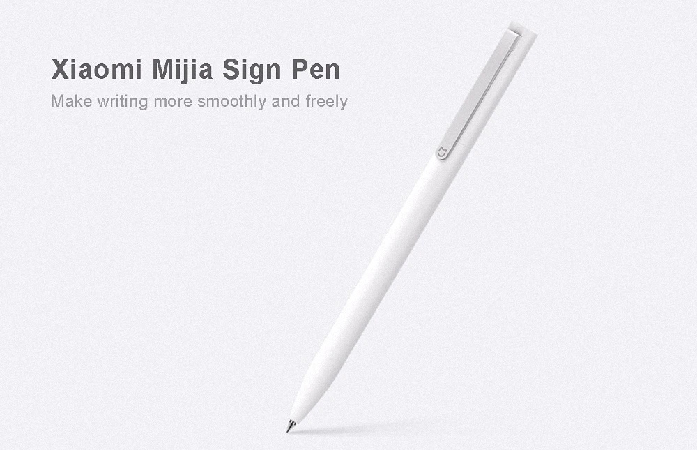 Оригинальная ручка-знак Xiaomi Mijia 9,5 мм ручки для подписи+ Заправка для ручек Mijia черная гладкая швейцарская заправка