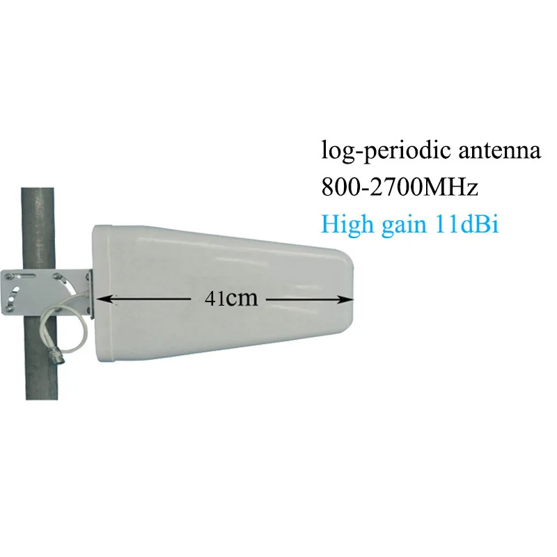 Log периодически антенна 11dBi 800 ~ 2500 МГц для CDMA/GSM DCS WCDMA 2G 3G 4GLTE усилитель сигнала