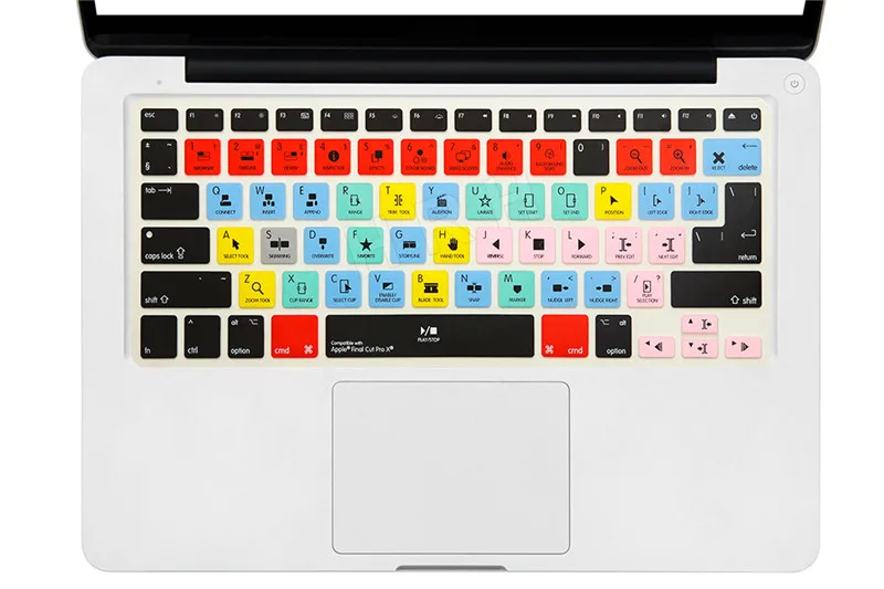HRH тонкий Ableton Live Logic Pro X Avid Pro инструменты ярлык клавиатуры Обложка кожи для Macbook Pro Air retina 13 15 17 до - Цвет: Final Cut Pro X