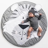 nordic cartoon round cotton mat cut animal carpet baby crawling play mat newborn photography props living room carpet