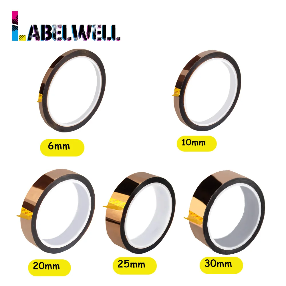 Labelwell поддерживает температуру до 300 ℃ (572 ℉) полиимида ленты 6/10/20/25/30 мм