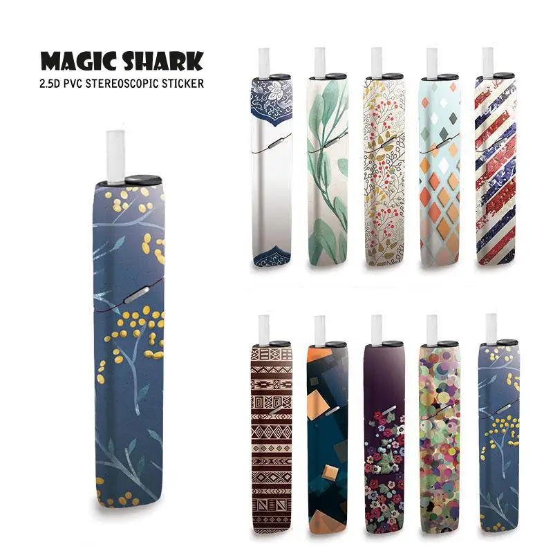 Водонепроницаемая бамбуковая пленка Magic Shark из Китая Геометрическая для IQOS 3 IQOS3