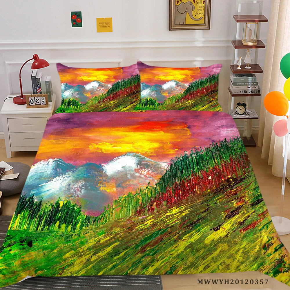 

2021 New 3D Bedding Set Luxury Duvet Cover Set Queen Full Double Single Modern Home Bed Set Pillowcase Dropship