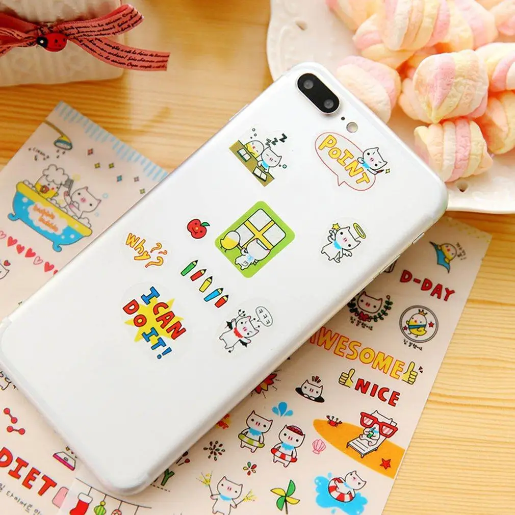 Мультфильм Милый Свинья дневник планировщик бумажные наклейки скрапбук