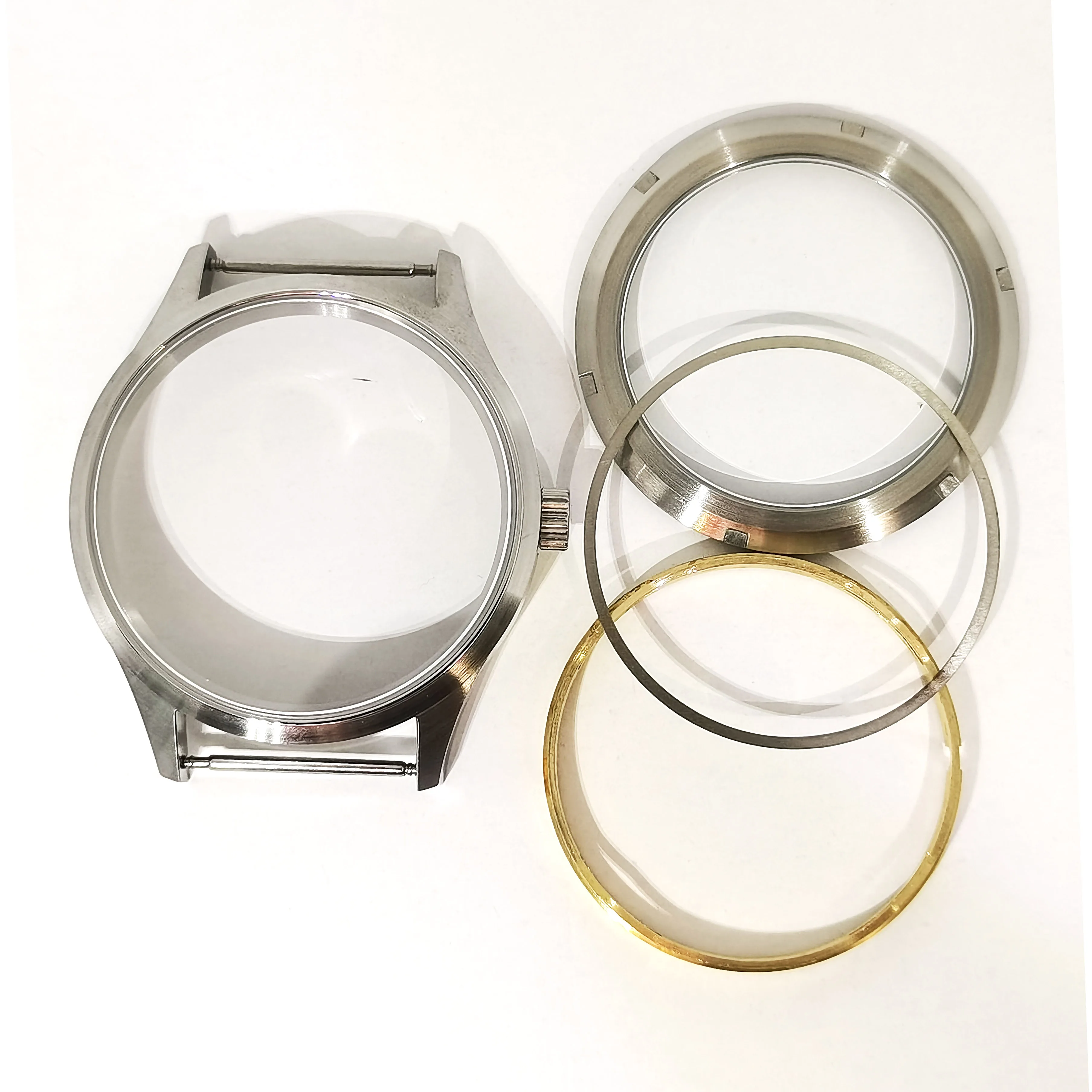 

New Watch Part 44MM Outer Diameter 316 Stainless Steel Cases Fit St36 Eta 6498 6497 Manual Winding Movement