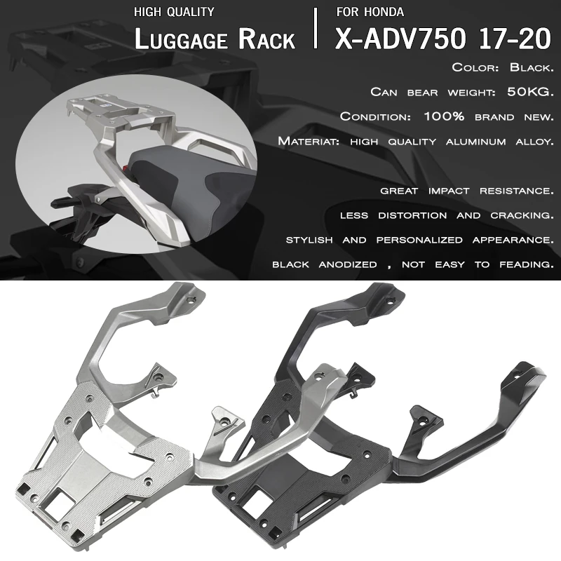 

MKLIGHTECH For HONDA X-ADV750 X-ADV XADV 750 2017-2020 Rear Carrier Luggage Rack Tailbox Fixer Holder Cargo Bracket Tailrack Kit