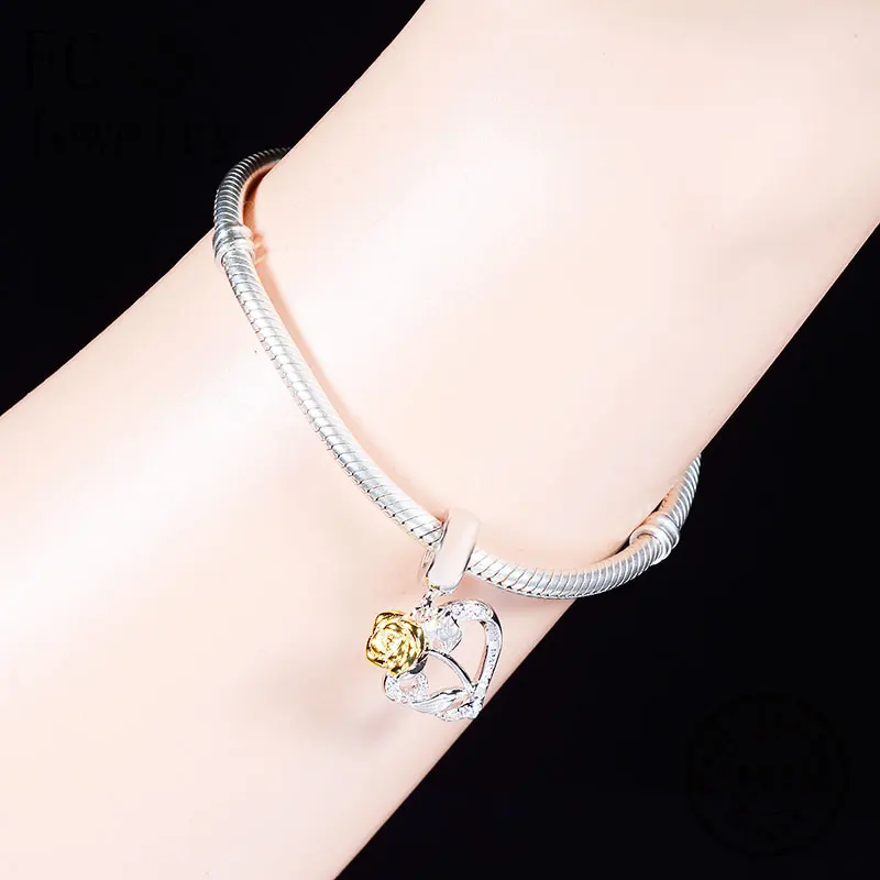 FC ювелирные изделия подходят к оригинальным браслетам Pandora брелоки 925