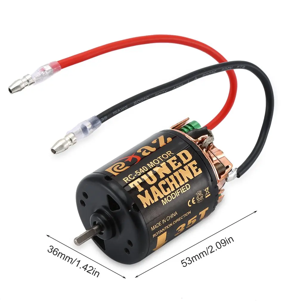 Щеточный двигатель RC 540 35T 45T 55T с контроллером скорости 320 водонепроницаемый ESC для