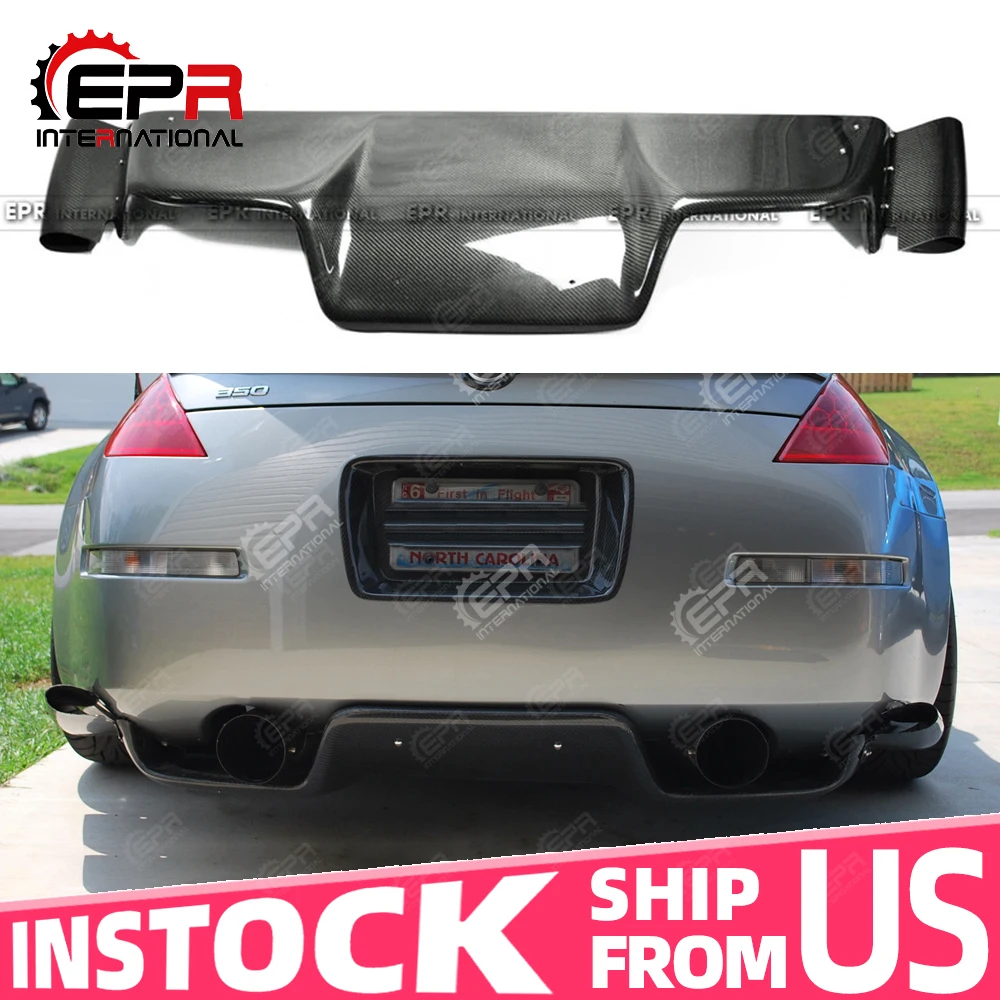 Склад США для Nissan 03 08 Z33 350z Infiniti G35 Coupe JDM TS Стиль углеродного волокна задний