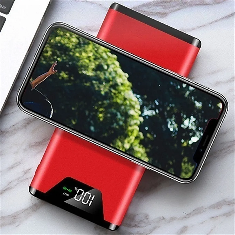 30000mAh зарядное устройство Qi Беспроводное Быстрая зарядка USB внешняя батарея