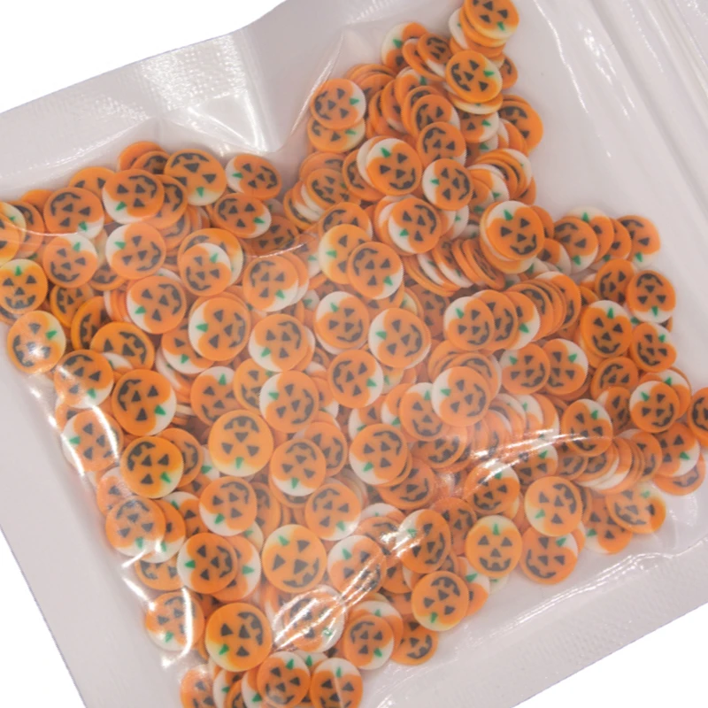 30 г Хэллоуин Тыква Голова череп летучая мышь паук форма Полимерная глина ломтик