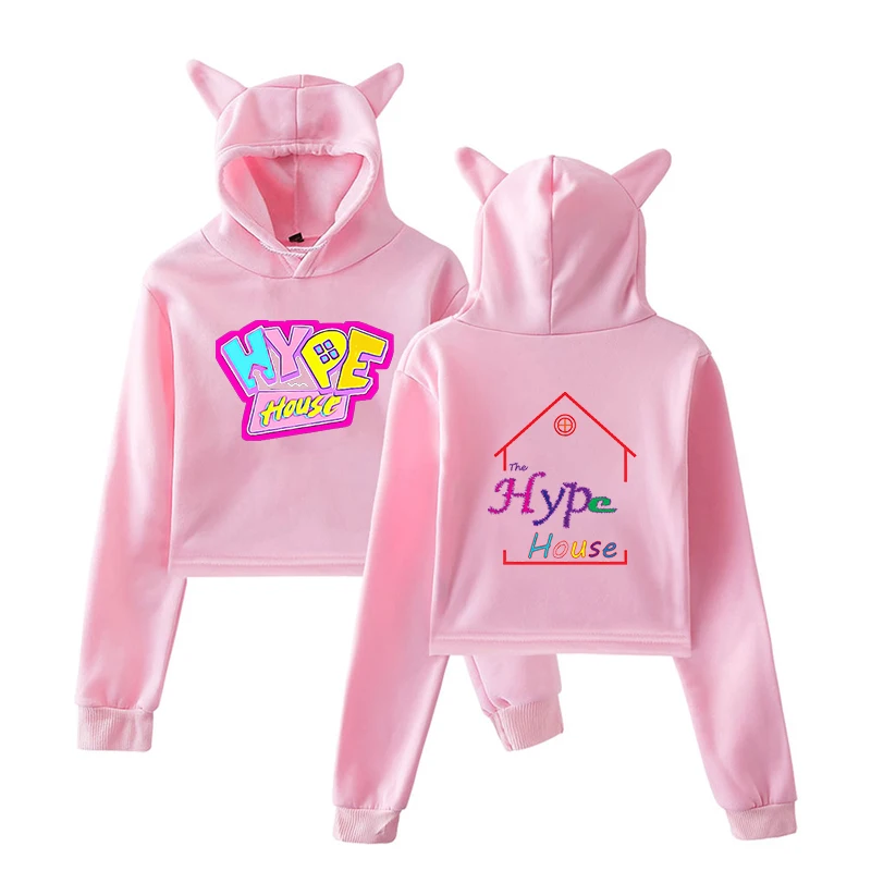 Толстовка с капюшоном The Hype House для женщин и девочек худи принтом подростков