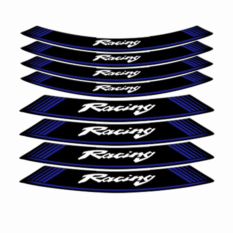 Наклейка на мотоцикл с логотипом в полоску водонепроницаемые наклейки колесные