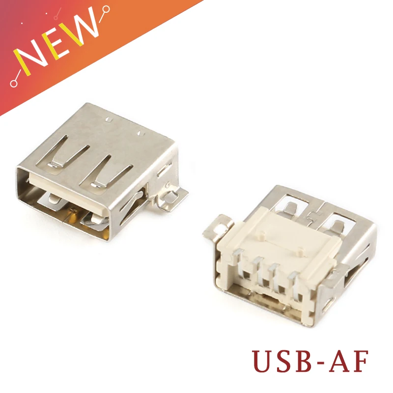 10 шт. USB AF13.6 тип Стандартный порт Женский припой домкраты разъем PCB A Тип SMT