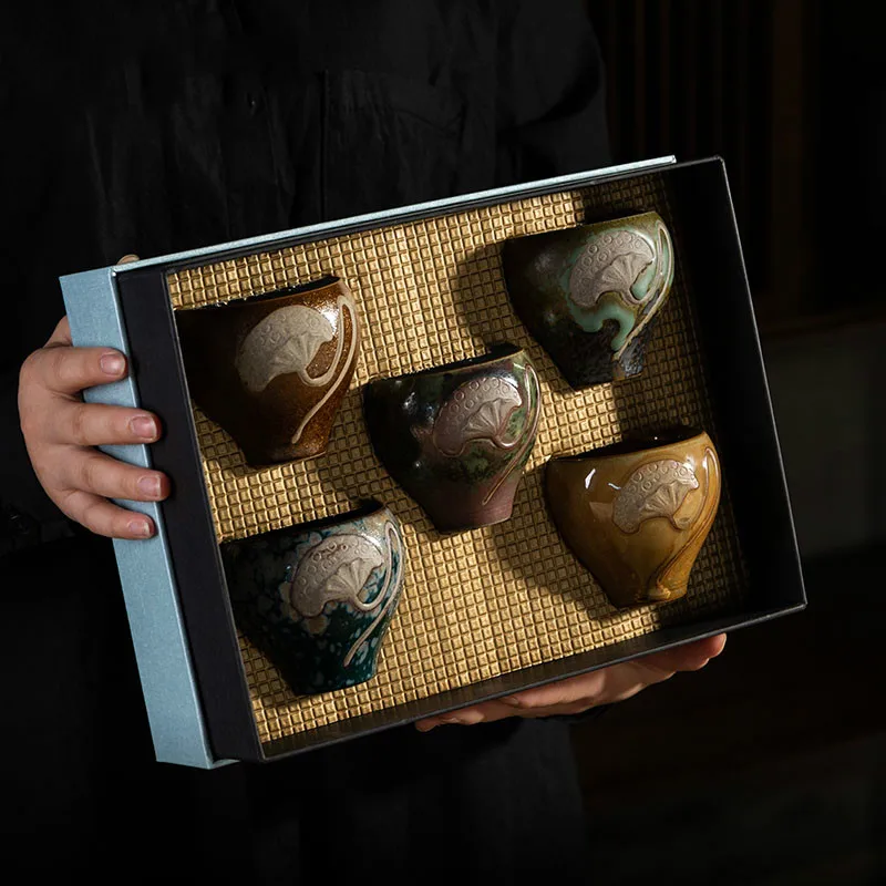 Корейский античный чайник креативный горшок керамические чайные чашки ретро