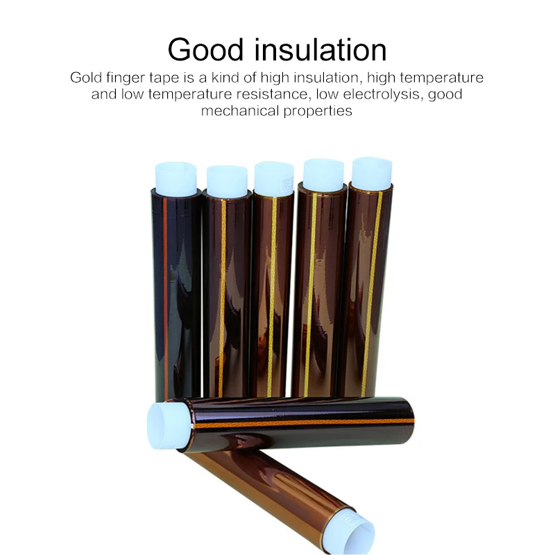 

High Temperature Thermal Tape 3/5/8/10/15/20/25/30/35/40mm Insulation Polyimide Tape Insulation 3D Printing Board Protection