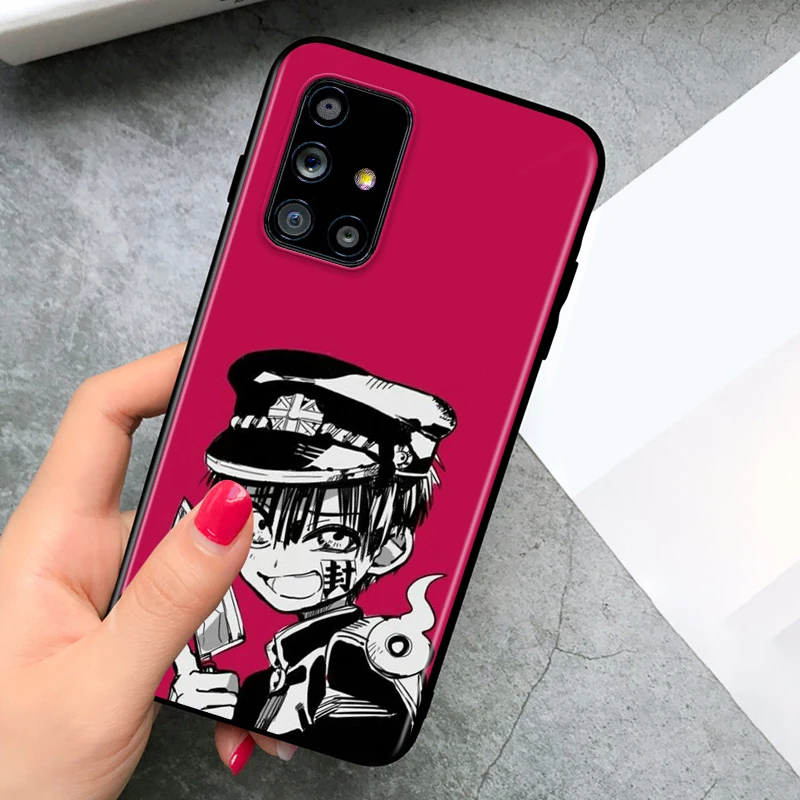 

Hanako Anime kun Yugi for Samsung Galaxy A91 A81 A71 A72 A52 A51 UW A42 A41 A32 A31 A21 A12 A02S A11 Black Phone Case
