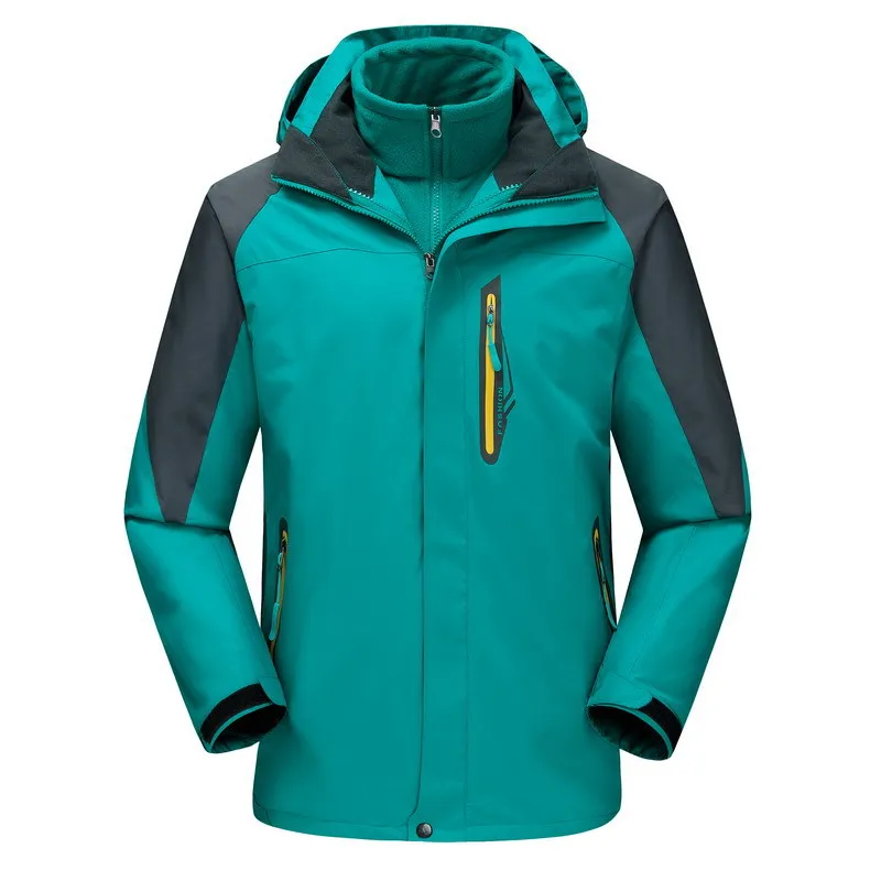 Пеший Туризм Куртка куртки 3 в 1 на открытом воздухе зима Водонепроницаемый