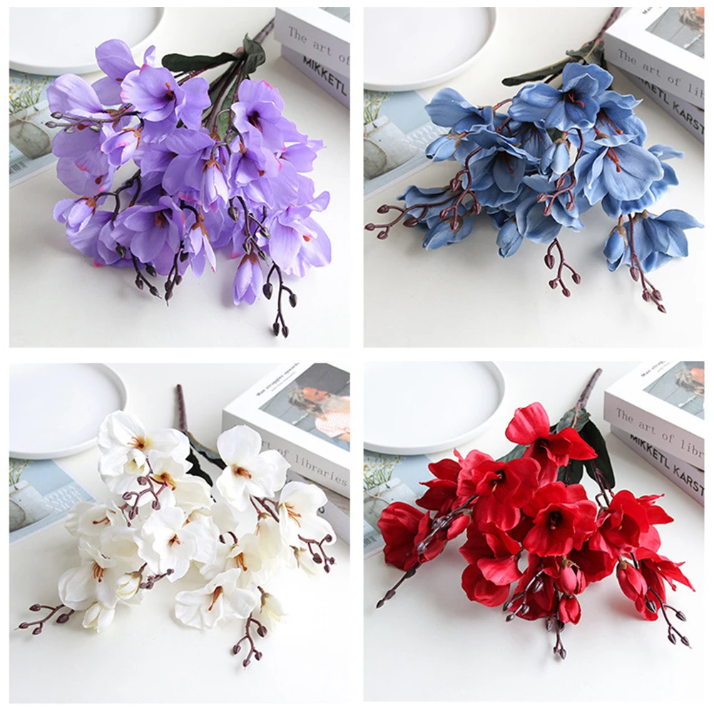 5 вилок 20 цветов искусственные тюльпаны шелковые цветы | Дом и сад