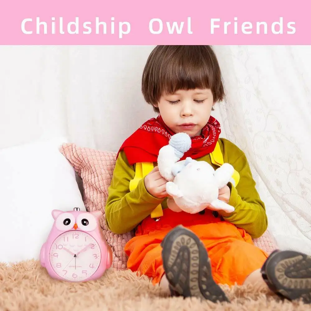 Детские будильники с изображением совы светящиеся музыкальные креативные милые